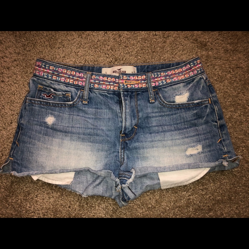 Hollister high waisted jean shorts